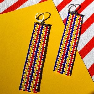 Handmade earrings by @parcelandpart